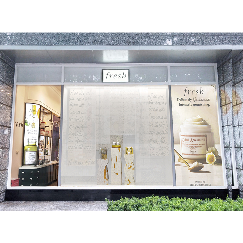 Skincare Window Display for Retail Store